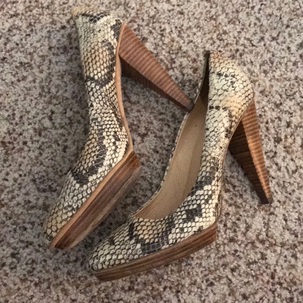 Python Leather Heels - image 4